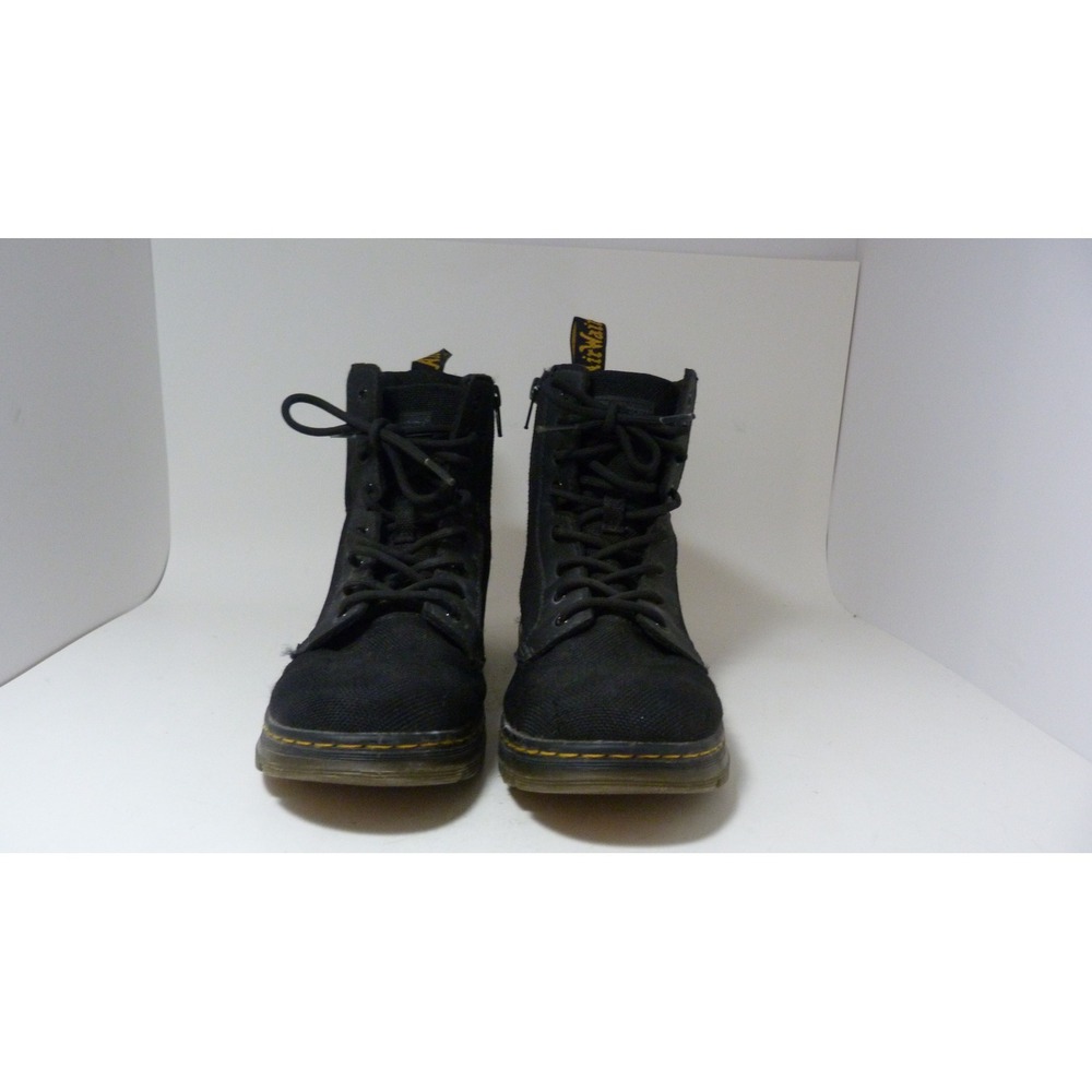 Dr. Martens Combs Y Black Canvas Boot Utility Ankle Boots Size US L6 / M5 / UK4